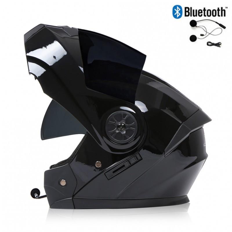 BLD Electric Bicycle Helmet Motorcycle Full Double Lens Exposed Universal Riding All Seasons