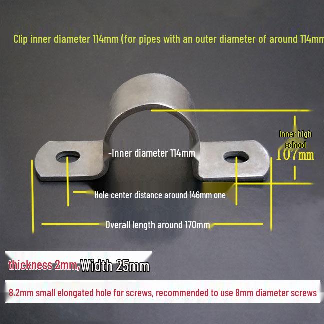 Vysoce odolné U-třmeny z pozinkované oceli pro stěnu/podlahu