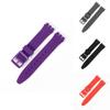Comfortable And Adjustable Silicone Watch Band For Swatch 16mm 17mm 19mm 20mm