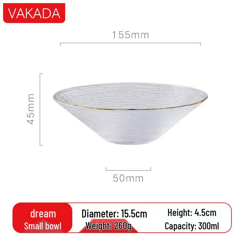 VAKADA Versatile Glass Serving Bowl