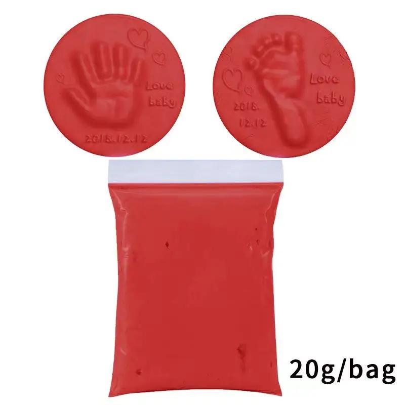 Baby DIY Hand and Footprint Soft Clay Fluffy Material, Baby Care Hand Print And Foot Print Mud, Handprint Fingerprint