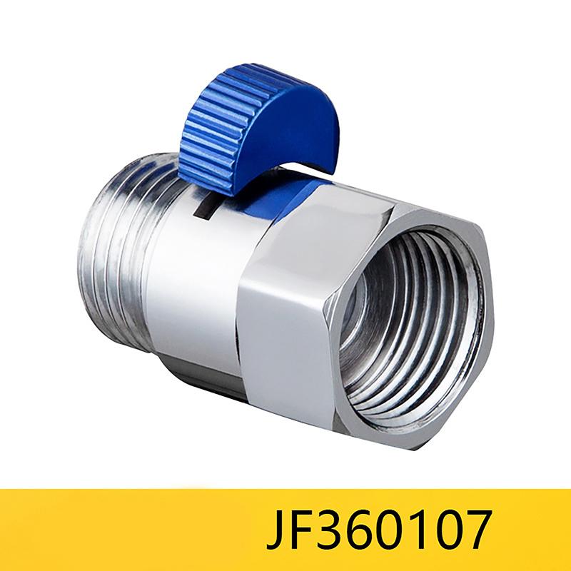 Zawór Stop Wody Prysznicowej Pełny Mosiądz G1/2" Szybka Kontrola Przepływu Zawór Odcinający Głowica Prysznicowa Oszczędzacz Wody Pistolet Natryskowy do Toalety