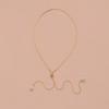 Wind Pearl Pendant Alloy Y Adjustable Necklace Suitable For Ladies Girls Commuter Vacation Party Party