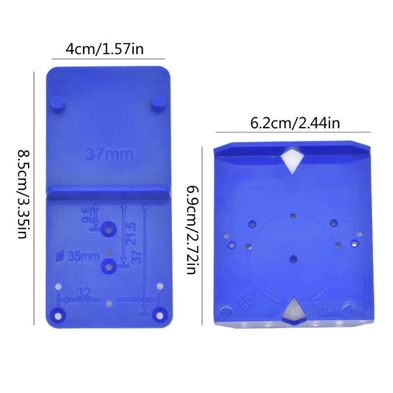 35/40mm Hinge Hole Jig Drill Guide Template Jig For Woodworking Cabinets Hinges Hole Locator