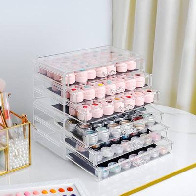 Transparent Drawer Nail Art Storage Box for Gel Polish and Tools