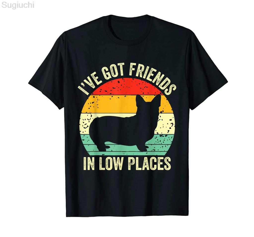 Welsh Corgi Dog Lover TShirt 100 Cotton Men Women Unisex Hip Hop T Shirts For Gift Size XS5XL