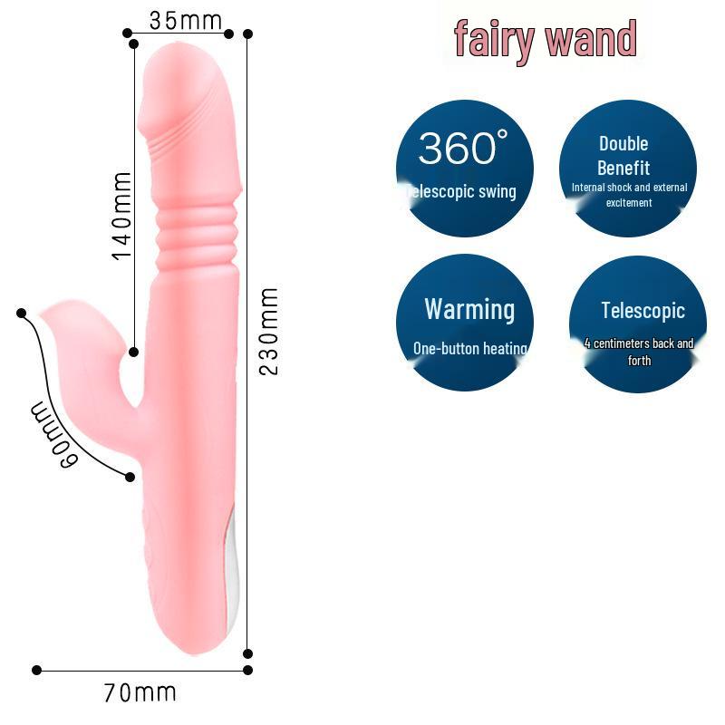 Long Love Women's Automatic Thrusting Vibrator - Telescopic AV Massager Adult Toy