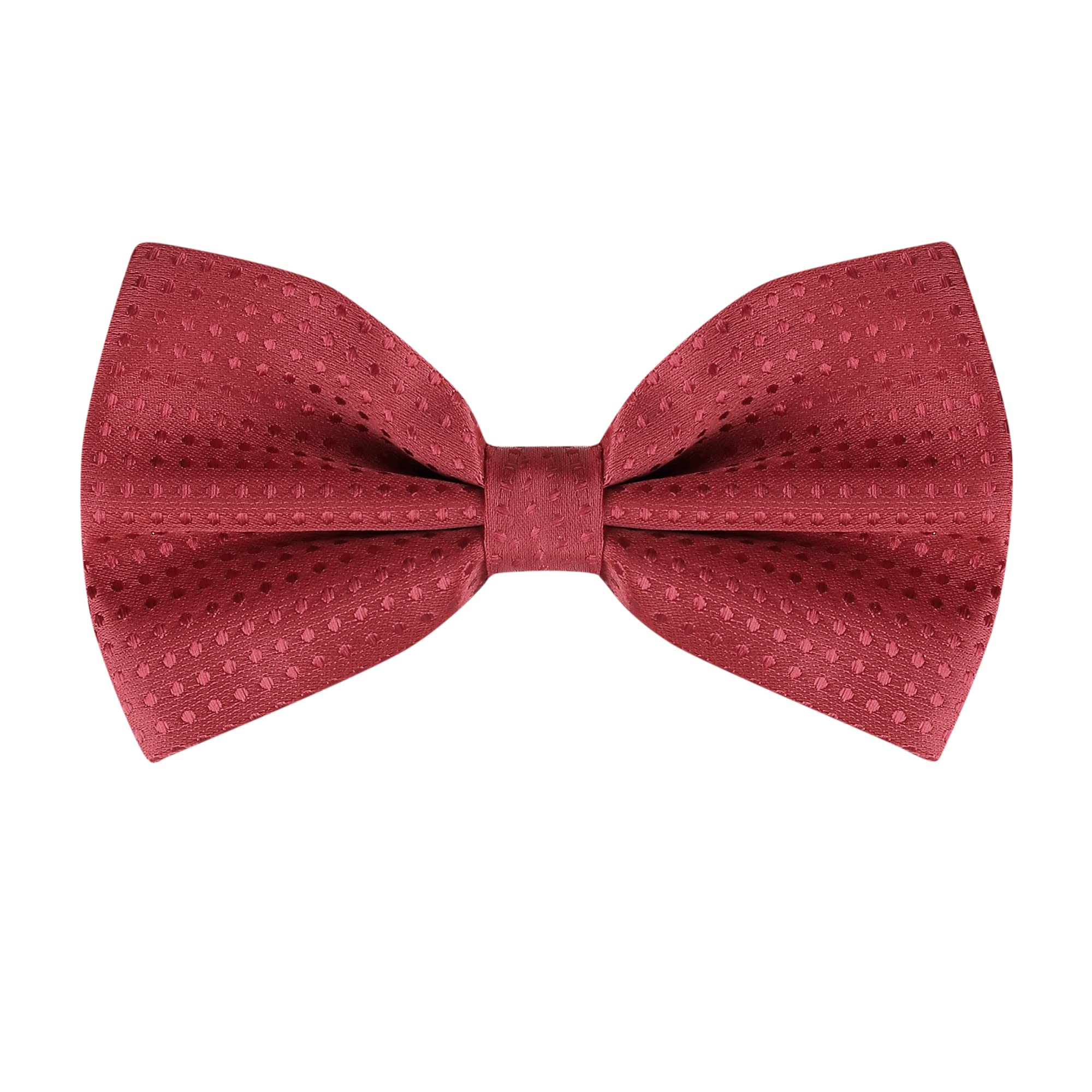 [Allegra K] One-touch bow tie, polka dot pattern, adult bow tie, formal, party, graduation, business, red, one size