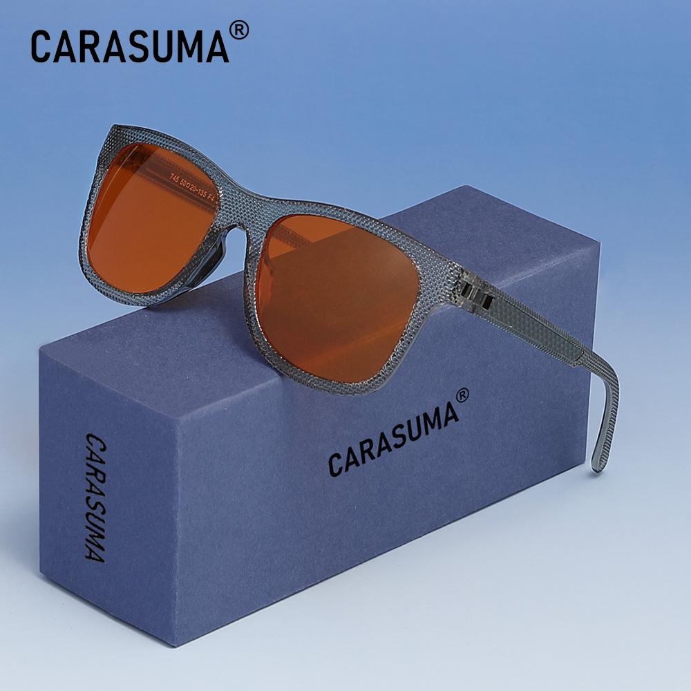 CARASUMA Men Women Blue Light Blocking Computer Glasses Rectangle Lenses Anti Blue Ray Eyeglasses Work Students Eyewear