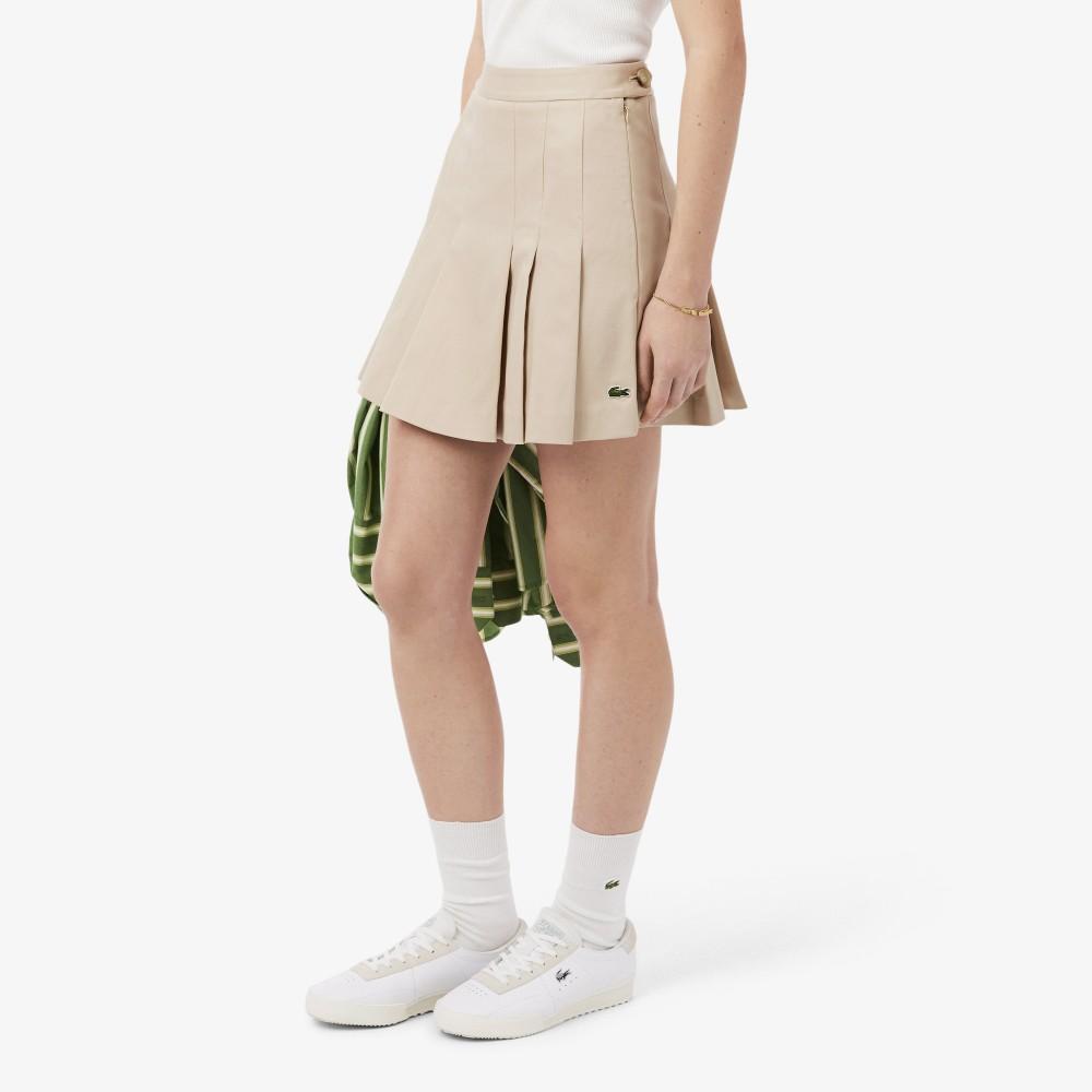 [lacoste] Women's Iconic Pleated Short Skirt JF8001-56GX6F