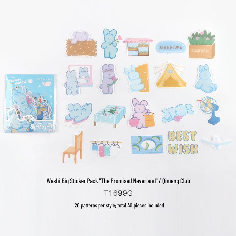 

Shin s Lover & Paper Sticker Pack: The Promised Neverland Animal Girl Journal Collage Set