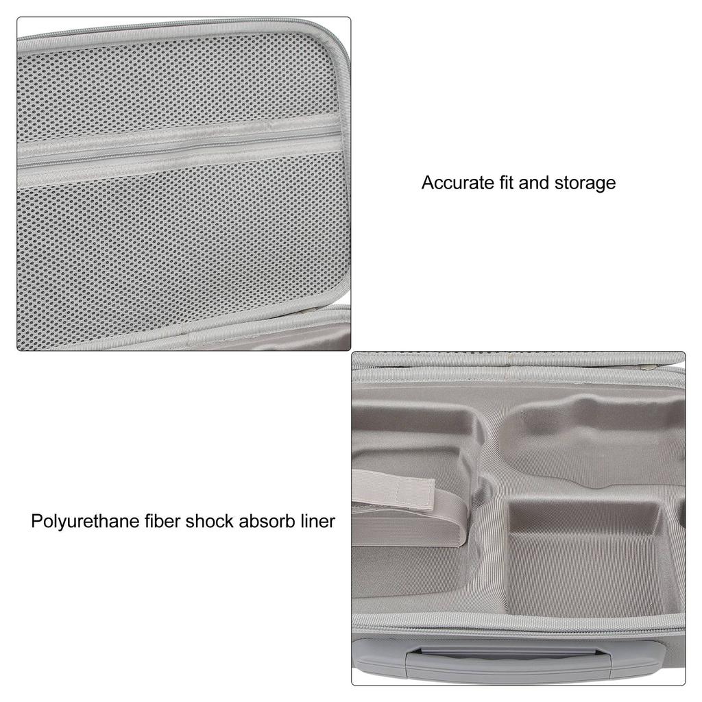 Drone Carrying Case Storage Box Bag PU Hard Shell Soft Liner Waterproof with Detachable Shoulder Strap Drone Accessory for MINI 3 PRO