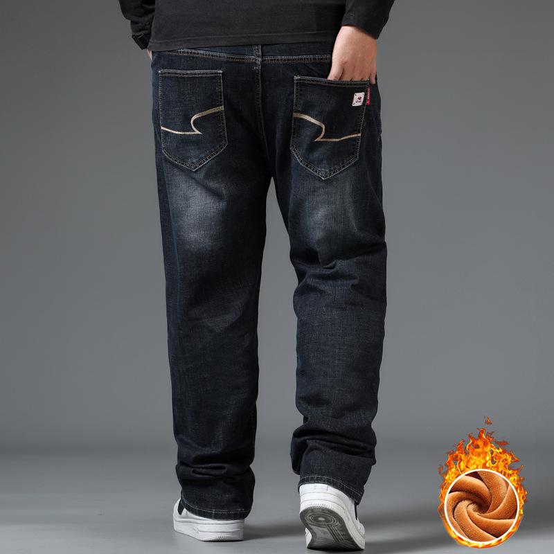 Lose Jeans Herren Stretch Herren Große Größe Gerade Lässige Herrenhosen Fett Plus Size Hosen Modehosen