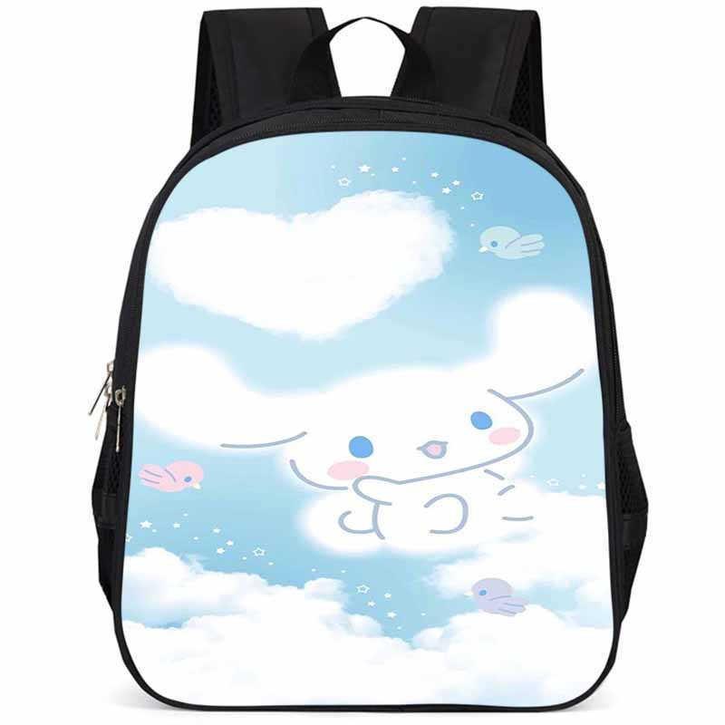 Adorable Cinnamoroll 15 Inch Large Capacity Lightweight School Backpack For Kids