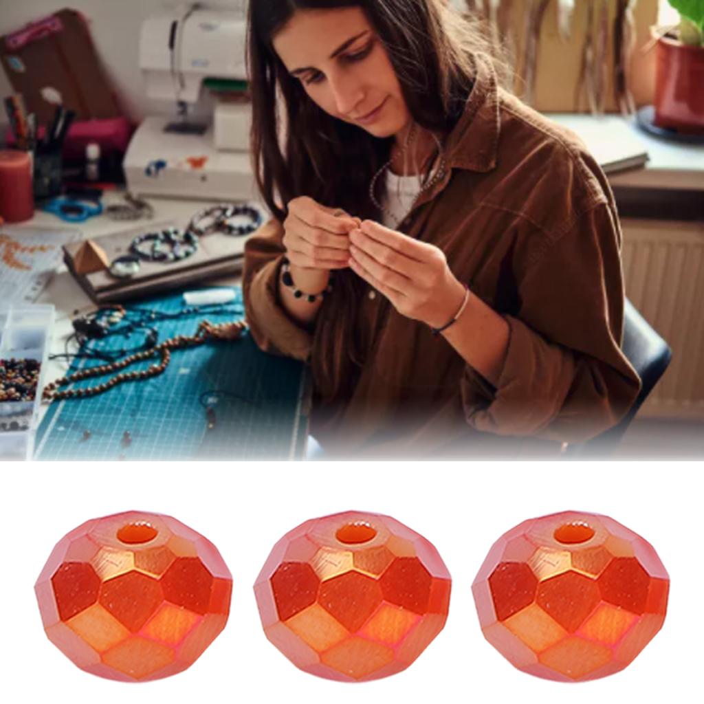 70pcs   Bead Plastic Simple Exquisite Jewelry   Bead for Necklace Bracelet Mobile Phone Lanyard 8mm