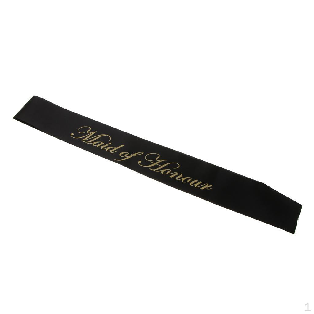 

Party Maid Of Honour Sash For Black 2