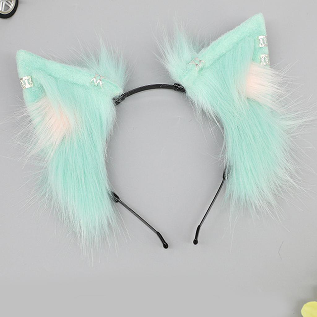 Cartoon Plush Animal Ears Headband Costume Headpieces Adjustable Cute Cosplay Accessory for Women and Kids