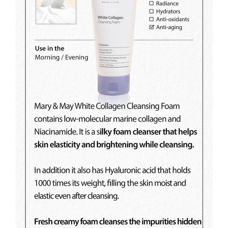 Mary&May - White Collagen Cleansing Foam