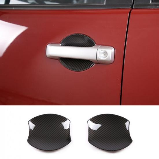 ABS Carbon Fiber Outer Door Handle Cover Bowl Trim For Toyota FJ Cruiser 07-21