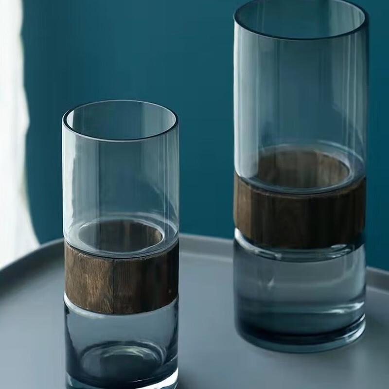 

ZISIZ Clear Glass Decorative Vase