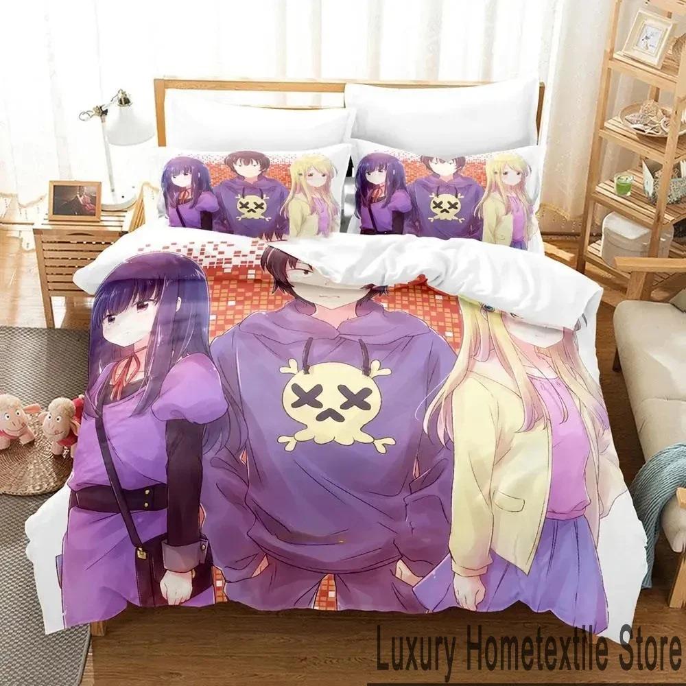 Hi Score Girl Anime Bedding Set Duvet Cover Bed Set Quilt Cover Pillowcase Comforter king Queen Size Boys Adult Bedding Set
