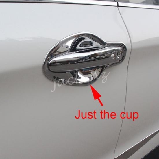 For Nissan Rogue Sport Qashqai J11 Chrome Door Handle Surrounds Trims Protector