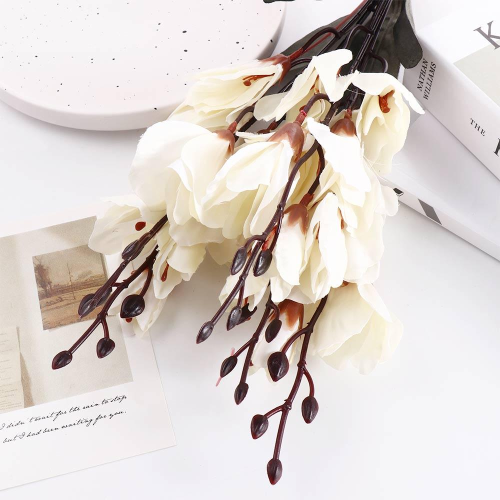 Magnolia Flower Home Decor Household Fake Flower Artificial Flower Table Decoration Wedding Bouquet