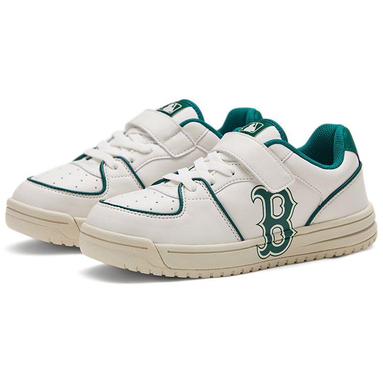 MLB Chunky Liner Boston Red Sox Low Top Slip Resistant Durable Kids Casual Shoes Kids Sneaker Green 7ASXCA33N-43GND