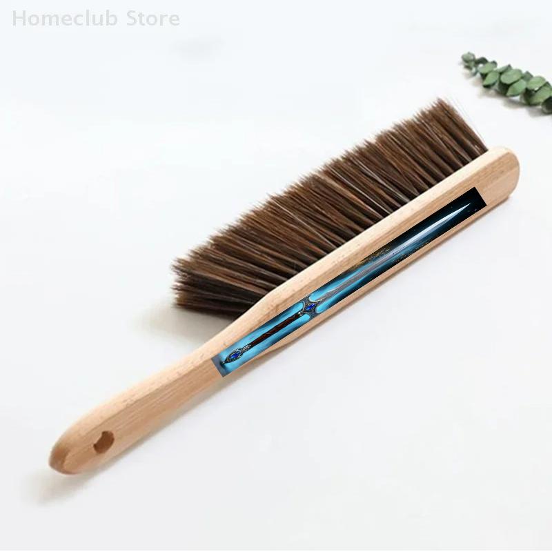 1/2PCS Multi-Purpose Soft Bristle Cleaning Brush Wooden Handle for Sofa Clothing Bed Linens Furniture Lint Dust Removal Gentle