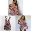 Elegant Polyester Sequin Short Dress With Vneck And Backless Design For Summer Party Wear