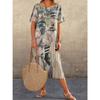 IHUASU Fashion Summer Spring Short Sleeve O-Neck Casual Dresses