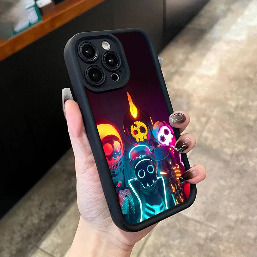 

The L-Living T-Tombstone Phone Case For iPhone 17,16,15,14,13,12,11,Pro,Max,Plus,X,XS,SE4,E,Mini Black Thickened border Case iPhone 15 Pro