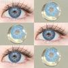 FUNSACHY 1 pár přírodně hnědých kontaktních čoček pro oči velké černé oči čočky korejská krása šedé zornice módní barevné oční kontakty