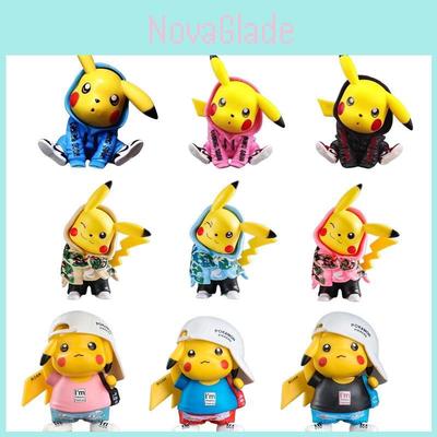 High-quality Camouflage Pikachu Car Ornament Anime Collectible Toy