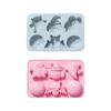 Silicone Candy Molds Chocolate Molds Cake Molds 6 Cavity Non-stick Silicone Baking Molds for Halloween Gifts Cake Deco
