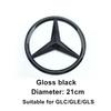 1Pcs ABS Car Front Grille Badge Decal Cover Emblem For Mercedes Benz W204 W205 W210 W211 W212 W213 C E Class GLA GLK ML GLC GLE PB8