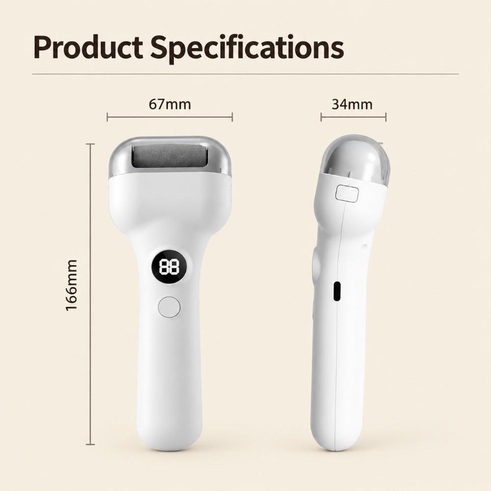 Non Slip Grip Electric Foot File Fully Automatic Pedicure Tool Between Professional Pedicures