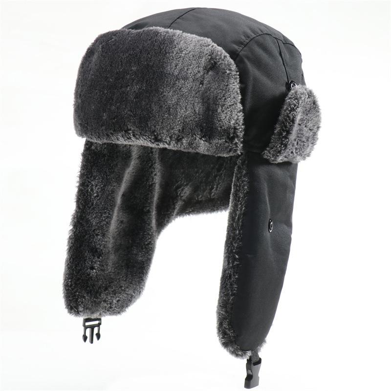 

Ветрозащитные и водонепроницаемые мужские и женские уличные шапки большого размера Утепленные шапки-ушанки Русские термошапки XL (above 59-62cm)