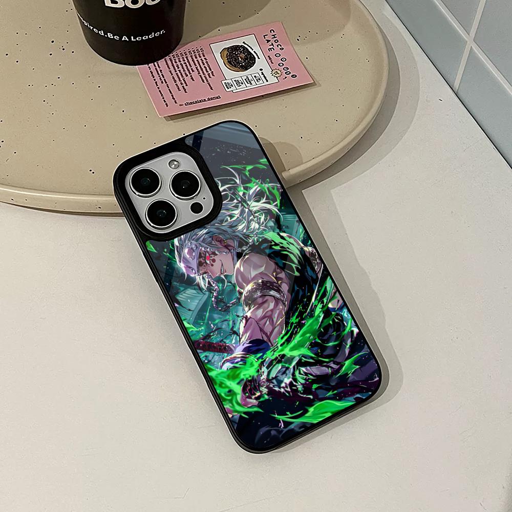 Anime Demon Slayer Phone Case for Iphone 17 16 15 14 Air 13 12 11 Pro Max Mini Plus Fundas Shell PC+TPU Cover