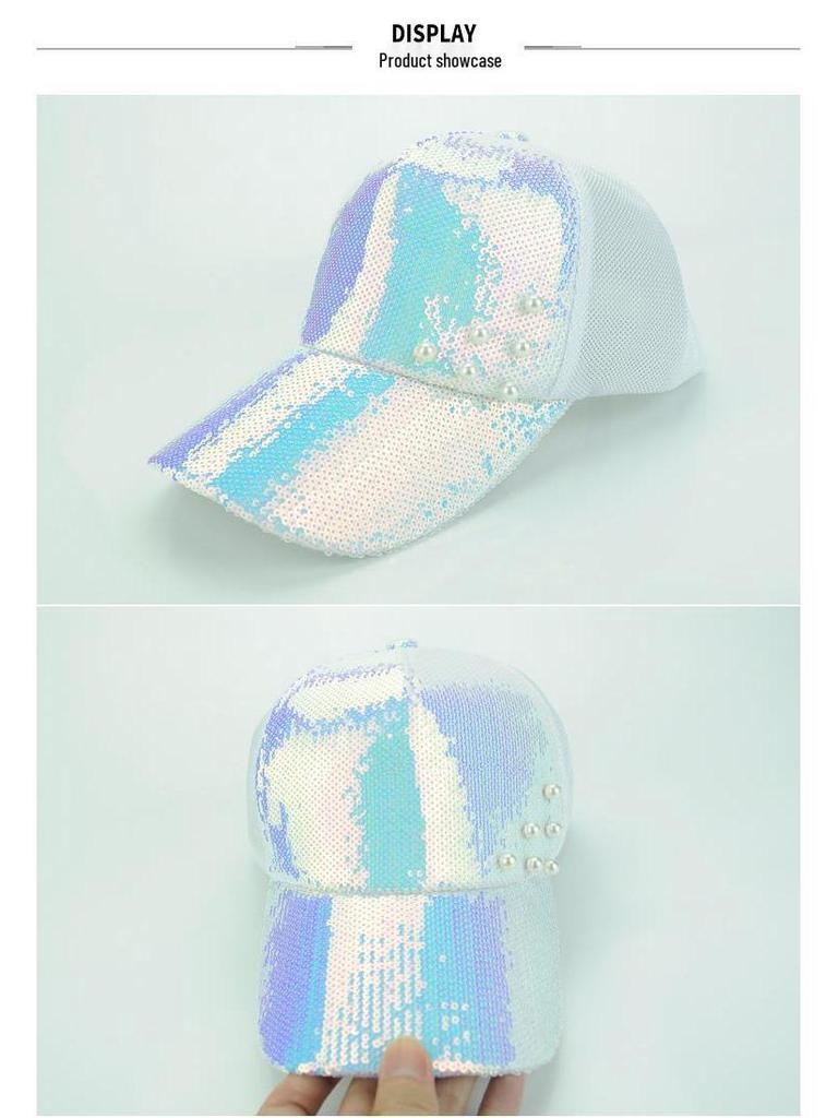Women's Trendy Sequin Beaded Duckbill Cap - Spring To Autumn Sunshade & Sunscreen Fashion Hat