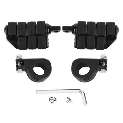 Pair of 1.25in Foot Pegs Footrest with Mounting Brackets Universal for Honda ATV Scooter UTV