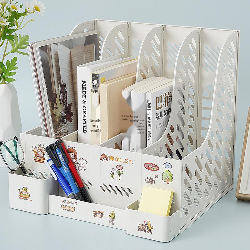 Four-Section Thickened Desktop Document Holder and Book Stand