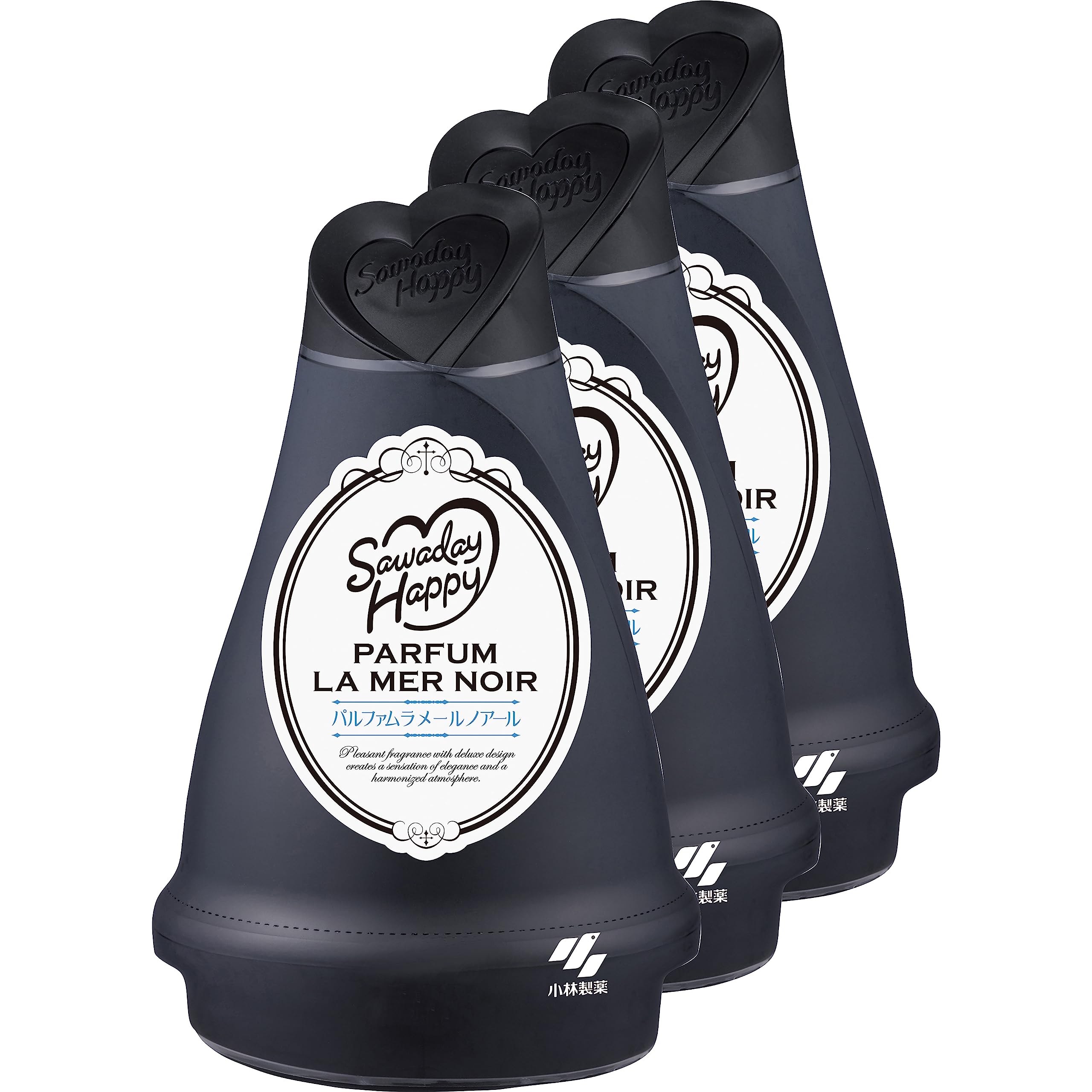Sawaday Happy Room Deodorizer and Air Parfum La Mer Noir 120g x 3 [Bulk Purchase] Freshener, Scent, чёрный