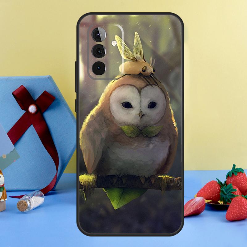 Animal Owl Case For Samsung Galaxy A26 A16 A36 A56 A15 A35 A55 A14 A34 A54 A12 A32 A52 A13 A33 A53 A17