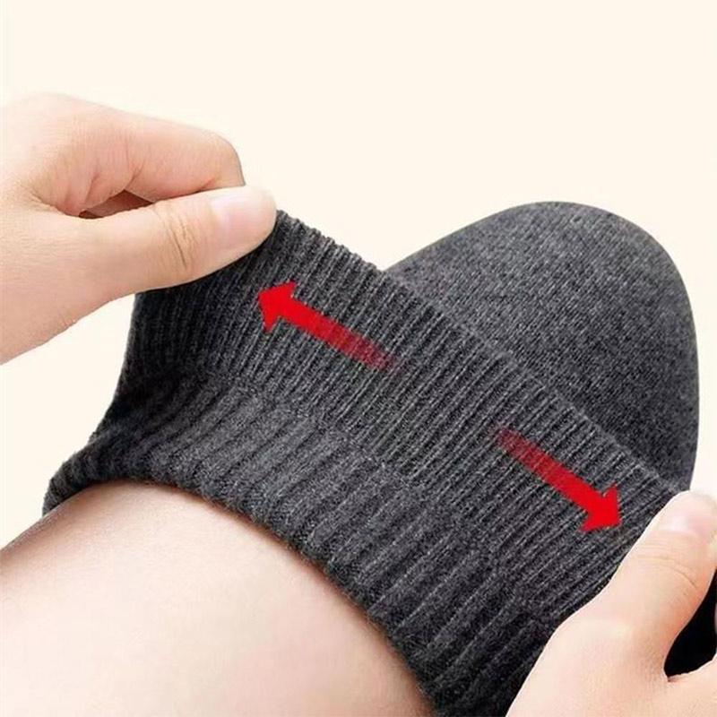 Black Cashmere Wool Knee Brace Pads Women Men Cold Leg Arthritis Kneepad Winter Outdoor Sports Leg Guard Coldproof Leg Warmers