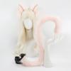 Fellimitat Katzenohren Stirnband Schwanz Set Cosplay Anime Kostüm Party Erwachsenenkleidung
