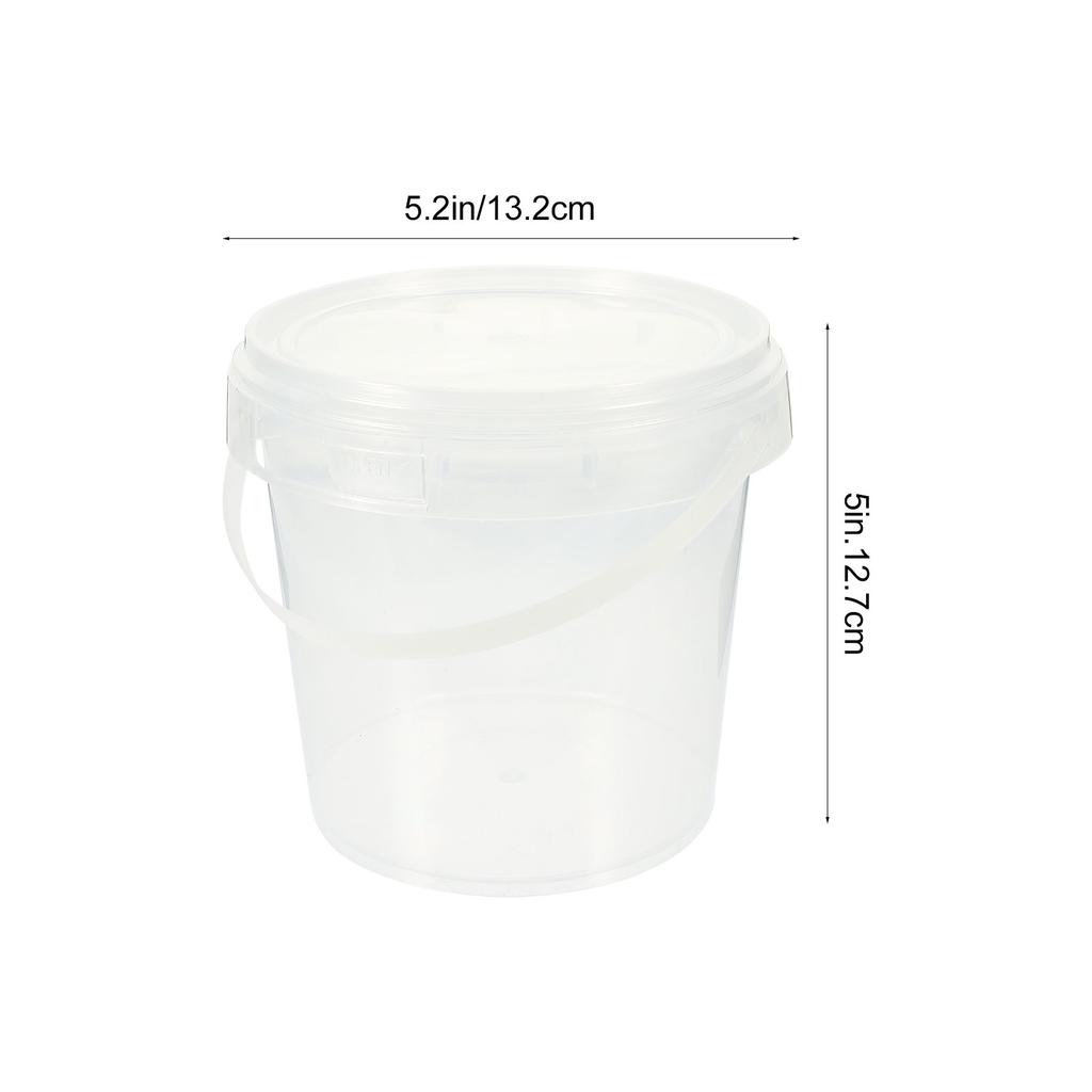 10Pcs Multipurpose Storage Buckets Sealed Plastic Containers for Food Kitchen Storage Portable Grains Supply