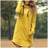 Autumn Popular Casual Solid Color Hooded Women's Sweater Plus Size