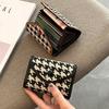 Women Houndstooth RFID Card Holder Wallet Accordion Credit Card Case Large Capacity Coin Purse Mini Organizer Wallet