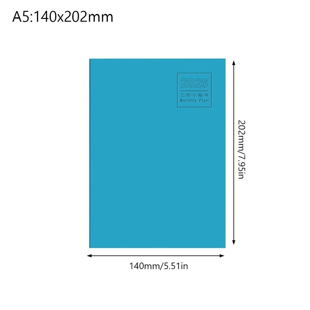 A4 A5 2026 Schedules Notebook 24 Sheets Learning Plan Planner Notebook Work Efficiency Life Check-in 2026 Calendar Planner